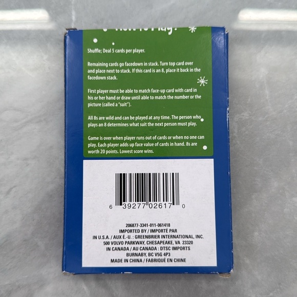 Kid's Winter Christmas Crazy Eights Card Game - Picture 4 of 11